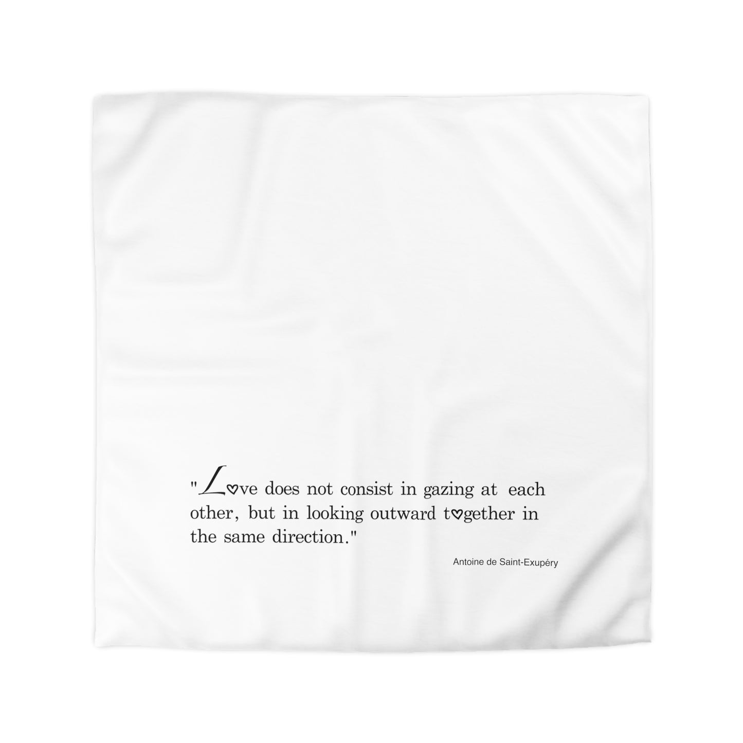 Unity (Microfiber Duvet Cover Black Writing)