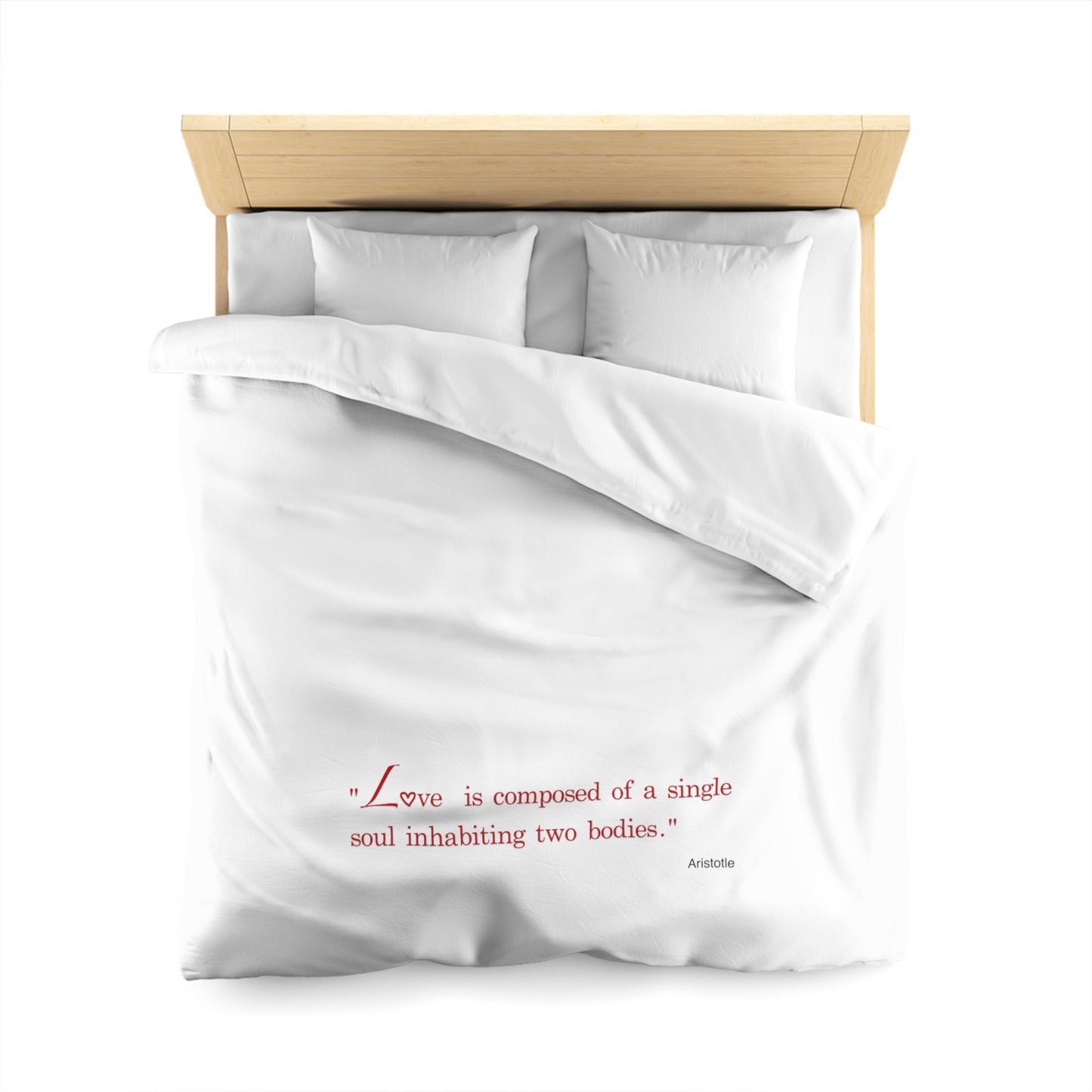 Connection (Microfiber Duvet Cover Red Writing)