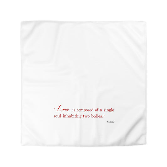 Connection (Microfiber Duvet Cover Red Writing)