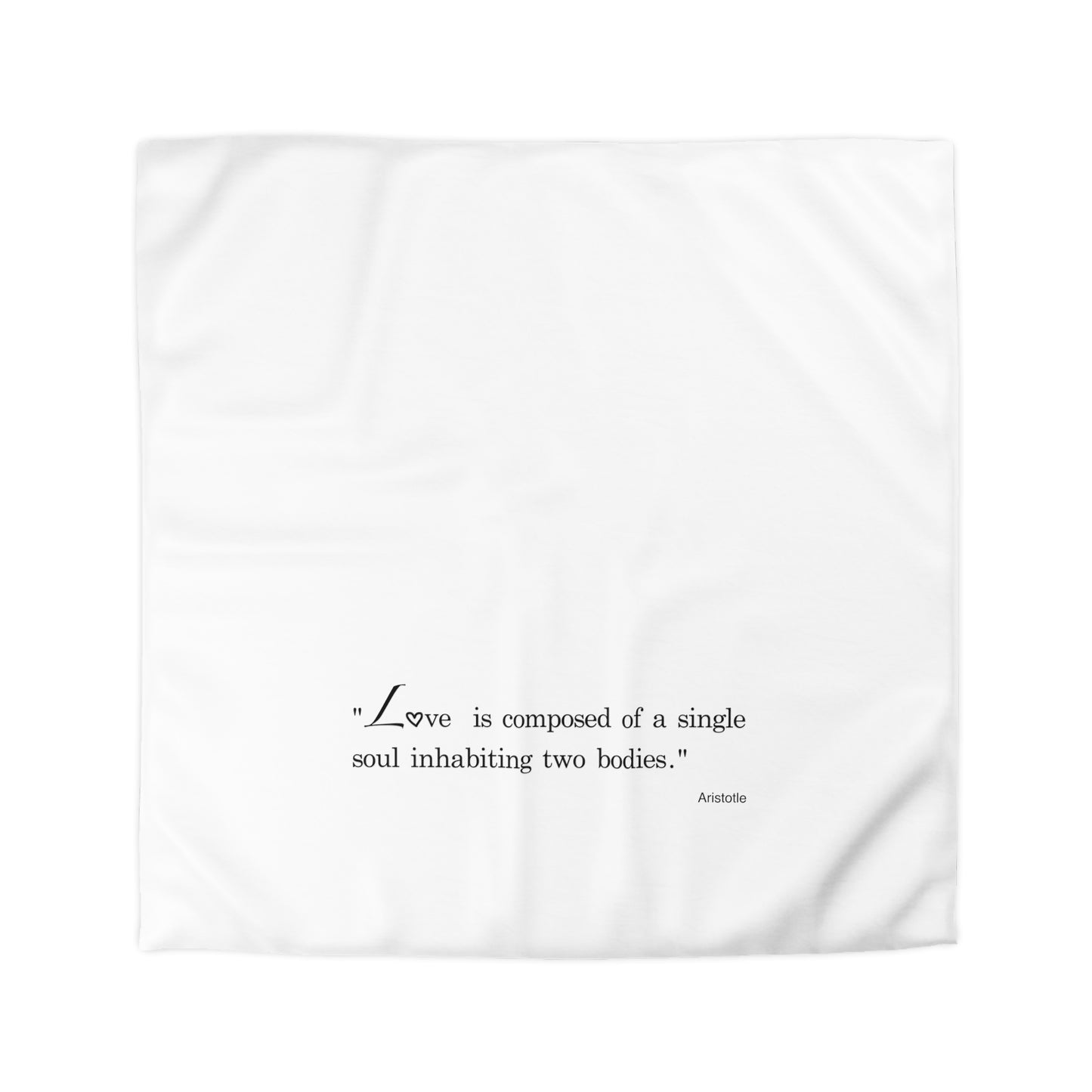 Connection (Microfiber Duvet Cover Black Writing)