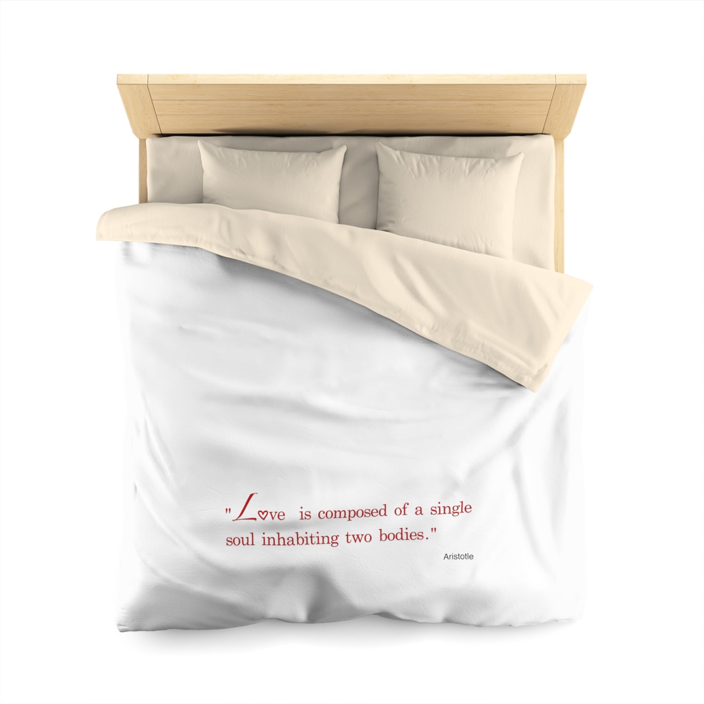 Connection (Microfiber Duvet Cover Red Writing)