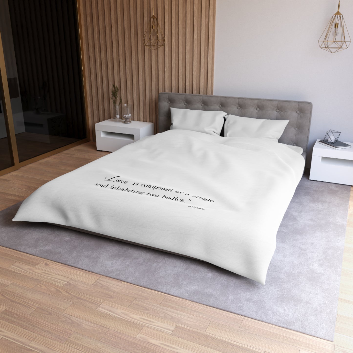 Connection (Microfiber Duvet Cover Black Writing)